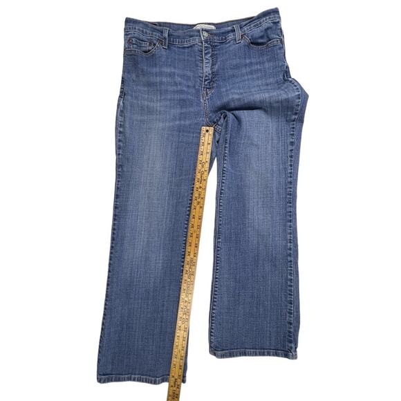 Levi's 512 Jeans Womens 16 Short Perfectly Slimming Stretch Bootcut Medium Wash - Picture 9 of 10